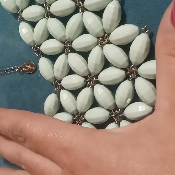 JACK E OHS  NYC Bib necklace.on a stainless roll chain. - Picture 9 of 11